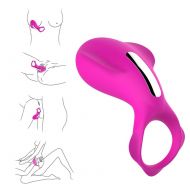 Tzteed Vibrating Male Wand Massager Rechargeable Remote Control Back Neck Shoulder Relaxation Massaging with Multiple Vibrator Men Medical Grade Silicone Vibration Toy