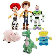 Toy Story Disney Mini Bean Bag Plush Buzz Woody Jessie Rex Alien Hamm Figure Set Collector Toy Bundle