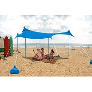 ABCCANOPY Beach Portable Sun Shelter for Beach, Camping Trips (10x9 FT, Sky Blue)