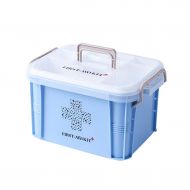 First aid kit LCSHAN Plastic Household Medicine Box Family Should Be Emergency Storage Portable (Color : Blue, Size : L)