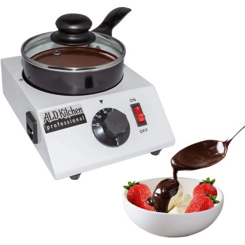 [아마존베스트]ALDKitchen Chocolate Melting Pot | Professional Chocolate Tempering Machine with Manual Control | Heated Chocolate | 110V | (Single (1.2 kg)