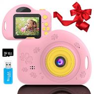 [아마존베스트]Soyee Toys for 4-6 Year Old Girls Kids Camera for Children Mini Camcorder with 1080P and 2.0 Inch IPS Screen for Preschool Toddler Birthday Present(16GB TF Card Included)