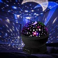[아마존베스트]Elecstars LED Night Lighting Lamp Light up Your Bedroom with This Moon, Star,Sky Romantic - Best Gift for Men Women Teens Kids Children Sleeping Aid.
