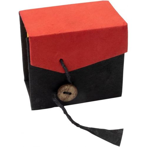  [아마존베스트]Klangschalen-Center 5078 Mini Singing Bowl in Colourful Gift Box with Black Base and Wooden Clapper Black / Red
