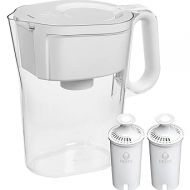 Brita Large 10 Cup Water Filter Pitcher with Smart Light Filter Reminder and 2 Standard Filtes, Made Without BPA, White (Packaging May Vary) (1512822)