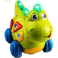 WolVol Talking Dinosaur Toy with Lights and Sounds for Kids - Teaching, Learning, Activity, Walking & Fun Action