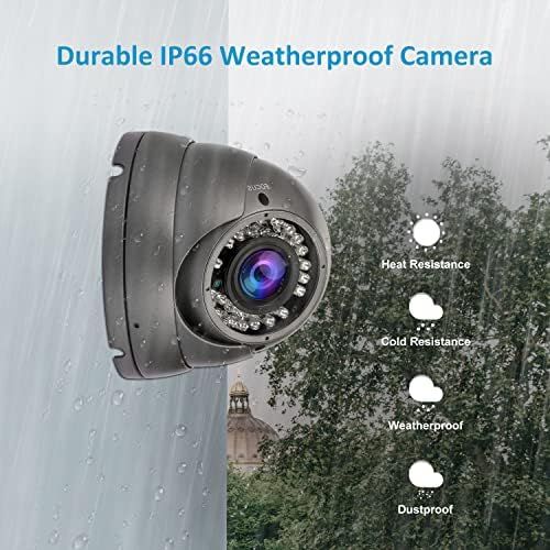  Anpviz Analog CCTV Camera HD 1080P 4-in-1 (TVI/AHD/CVI/960H CVBS) Security Dome Camera,2.8-12mm Varifocal Lens Video Surveillance,Weatherproof Metal Housing 36 IR-LEDs Day& Night I