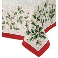 Lenox Golden Holly 60 inch by 84 inch Oblong/Rectangle Tablecloth