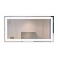 BHBL 48 x 24 In Horizontal LED Bathroom Silvered Mirror with Touch Button (CK010-E)