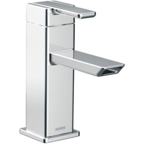  Moen S6700 90 Degree One-Handle Modern Bathroom Faucet with Drain Assembly, Chrome