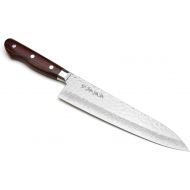 [아마존베스트]Yoshihiro VG10 16 Layer Hammered Damascus Gyuto Japanese Chefs Knife (7 (180mm))