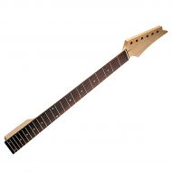Kmise Electric Guitar Neck for Ibanez Parts Replacement Maple with Rosewood Fretboard 24 Fret