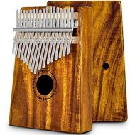 EastRock Kalimba 17 Keys Thumb Piano with Tune Hammer,Portable Musical Instrument Gifts for Kids and Adult Beginners Kalimba(Mbira Acacia/Koa）