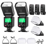 Neewer 2 Packs 750II TTL Flash Speedlite kit with 2.4G Wireless Trigger and Diffuser, Compatible with Nikon DSLR D850 D810 D800 D780 D750 D700 D610 D600 D500 D7500 D7200 D5600 D530