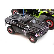 SummitLink Compatible Custom Body Muddy Pink Over Black Replacement for 1/16 Scale RC Car or Truck (Truck not Included) SSMN-BR-01