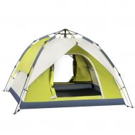 IDWO-Tent IDWO Camping Tent Instant Pop Up Tent Waterproof UV Protection 2 Person Lightweight Dome Tent, Yellow