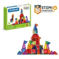 Magformers Tileblox Rainbow 104pc Set Magnetic Building Blocks, Educational Magnetic Tiles Kit , Magnetic Construction STEM Toy Set