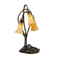 Meyda Lighting Meyda Home Indoor Decorative Lighting Accessories 16H Amber Pond Lily 3 Lt Accent Lamp