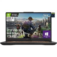 ASUS TUF Gaming F17 Laptop I 17.3 FHD IPS 144Hz I 10th Gen Intel 4 Core i5 10300H ( i7 8750H) I 8GB DDR4 1TB SSD I GeForce GTX 1650 Ti 4GB I RGB Backlit WiFi6 Win10 Pro + 32GB Micr