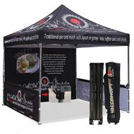 ABCCANOPY Deluxe Pop up Tents with Logo 10x10 Promotional Booth Tents Custom Pop up Tents Bouns 4X Weight Bag