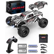 BEZGAR HM121 Hobby Grade 1:12 Scale Remote Control Trucks, 4x4 Offroad Waterproof High Speed 45+ Kmh All Terrains Super Fast RC Cars Crawler with 2 Rechargeable Batteries for Boys