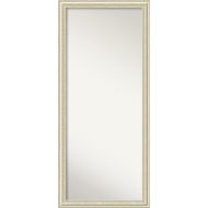 Amanti Art Full Length Mirror | Country White Wash Mirror Full Length | Solid Wood Full Body Mirror | Floor Length Mirror 28.25 x 64.25