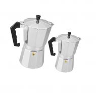 Jili Online Moka Pot Aluminum Coffee Maker Espresso Percolator Cafe Handmade 3&12 Cups