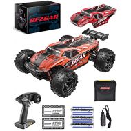 BEZGAR HM181 Hobby Grade 1:18 Scale Remote Control Monster Vehicle Trucks - 4WD Top Speed 35 Km/h All Terrains Off Road RC Truck, Waterproof RC Car with 2 Rechargeable Batteries fo