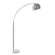 Adesso Arc Floor Lamp Brushed Steel