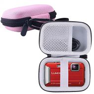 WERJIA Hard Carrying Case Compatible with Panasonic Lumix DMC-TS30/TS25 Digital Camera Underwater (Pink)