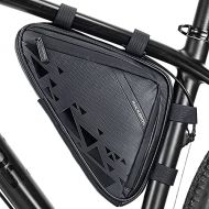 ROCKBROS Bike Triangle Frame Bag Under Top Tube Bag Large Capacity Bike Storage Bag for Mountain Road Bike