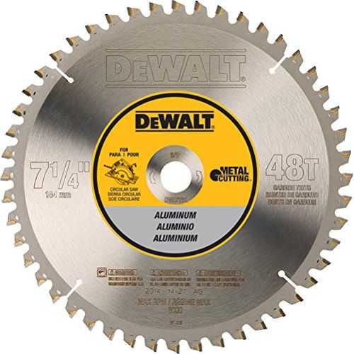 DEWALT DWA7761 48 Teeth Aluminum Cutting 5/8-Inch Arbor, 7-1/4-Inch
