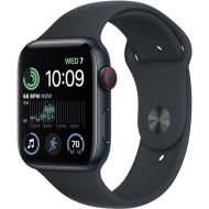 Apple Watch SE (2nd Gen) (GPS + Cellular, 44mm) - Midnight Aluminum Case with Midnight Sport Band, M/L (Renewed)