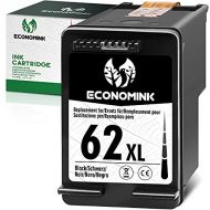 Economink Remanufactured 62 Black Ink Cartridge Replacement for HP 62XL High Yield to use with Envy 7640 5660 5540 7645 7644 5643 5640 5661 5642 7643 OfficeJet 250 200 5741 5740 57