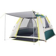 YYDS Tents for Camping Sunscreen Ventilation Camping Tent Instant Pop Up Beach Waterproof Tent Outdoor Sun Shelter BBQ Party 2-3/4-5 People Camping Tents (Color : Green, Size : 200