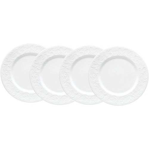 레녹스 Lenox Opal Innocence Carved Porcelain Dinner Plate, Set of 4