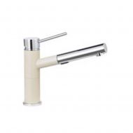 Blanco 441617 Alta Compact 1.8 GPM Kitchen Sink Faucet with Pull Out Spray and Biscotti Body, Small, Chrome