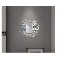 Promisen DIY Mirror Wall Sticker, Removable Round Shape Mirror Sticker Decor,Modern Fashion Art Home...