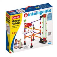 Quercetti Migoga Marble Run with Elevator - 150 Piece Building Set with Spirals, Funnel and Hand Crank for Ages 5 and Up (Made in Italy)