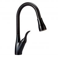 AmazonBasics Single-Handled Kitchen Pull-Down Sprayer Faucet, Oil-Rubbed Bronze