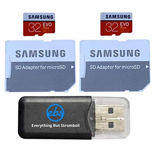 삼성 Samsung Evo Plus GB MicroSD Memory Card (2 Pack) Works with GoPro Hero 8 Black (Hero8), Max 360 UHS-I, Speed Class 10, (MB-MC) Bundle with (1) Everything But Stromboli TF Card Read
