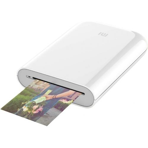샤오미 [아마존베스트]Xiaomi HD Wireless Bluetooth Portable Pocket Instant Printer Full Color Prints Compatible iOS & Android Devices(White)