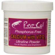 Reptile Calcium with D3 3.3oz - Includes Attached DBDPet Pro-Tip Guide - Great for Bearded Dragons, Leopard Geckos, Day Geckos, Chameleons, Lizards, and More