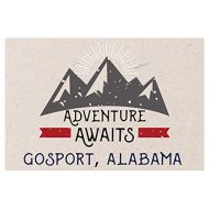 R and R Imports Gosport Alabama Souvenir 2x3 Inch Fridge Magnet Adventure Awaits Design