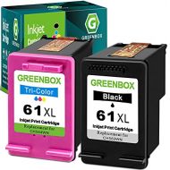 GREENBOX Remanufactured Ink Cartridge 61 Replacement for HP 61XL 61 XL for HP Envy 4500 5530 5534 5535 Deskjet 1000 1056 1010 1510 1512 2540 3050 Officejet 2620 Printer (1 Black 1