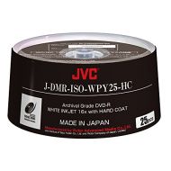 JVC ISO ARCHIVAL Grade DVD-R Made in Japan White Inkjet 16x Hard Coat 25 Pack Part# J-DMR-ISO-WPY25-HC
