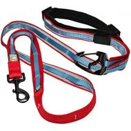 Kurgo 6 in 1 Hands Free Dog Leash | Reflective Running Belt Leash for Dogs | Crossbody & Waist Belt Leash | Carabiner Clip | Padded Handle | For Training, Hiking, or Jogging | Quan