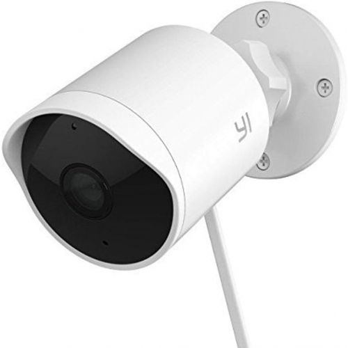  [아마존베스트]Yi Security Camera Outdoor, 1080p Outside Surveillance Front Door IP Smart Cam with Waterproof, WiFi, Cloud, Night Vision, Motion Detection Sensor, Smartphone App, Works with Alexa
