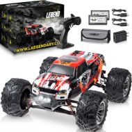 LAEGENDARY Remote Control Car - 4x4 Off Road RC Cars for Adults & Kids - Battery-Powered, Hobby Grade, Waterproof Truck - Reaches up to 30+ MPH - Red - Orange