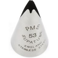 PME Seamless Stainless Steel Broadleaf Lily Supatube Tip #53, Standard, Silver